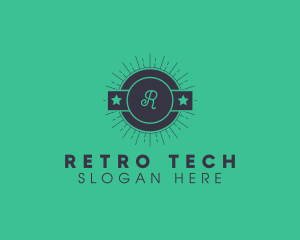 Hipster Retro Badge logo design