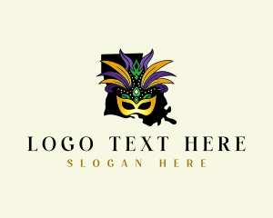 Pine Cones - Louisiana Festival Mask logo design