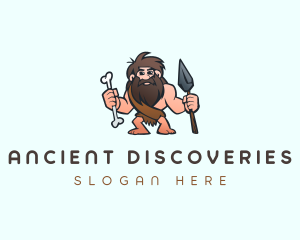 Caveman Bone Spear logo design