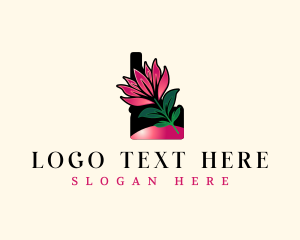 Bitterroot - Idaho Botanical Plant logo design