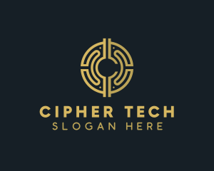 Cryptography - Tech Cryptocurrency Coin logo design