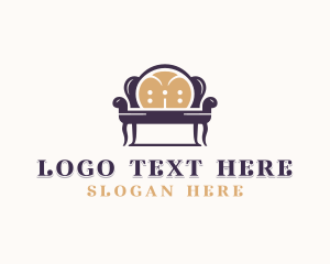 Upholsterer - Sofa Chair Furnishing Decorator logo design