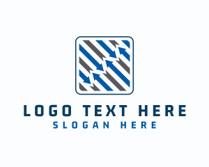 Zig Zag - Multiple Business Arrows logo design