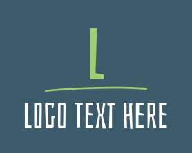Letter - Funky Green & White Letter logo design
