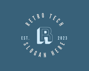 Retro Circle Business logo design