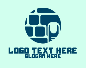 Type - Computer Keyboard Finger logo design