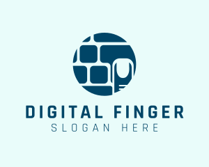 Finger - Computer Keyboard Finger logo design
