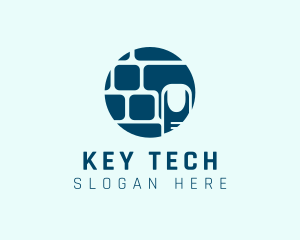 Computer Keyboard Finger logo design