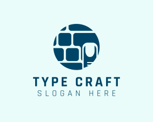 Type - Computer Keyboard Finger logo design