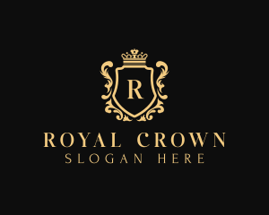 Royal Boutique Shield logo design