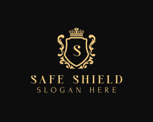 Royal Boutique Shield logo design