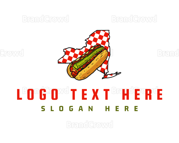 New York Pastrami Hotdog Logo