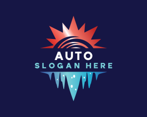 Cold - Solar Ice  HVAC logo design