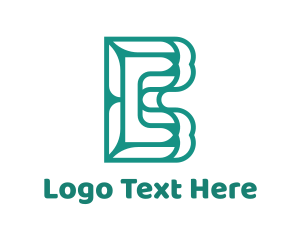 Text - Curvy B Outline logo design