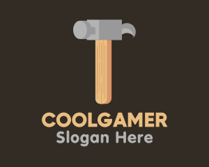 Isometric Hammer Tool Logo