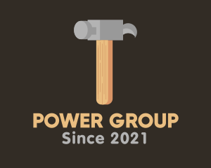 Home Impovement - Isometric Hammer Tool logo design