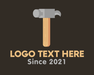 Hardware - Isometric Hammer Tool logo design