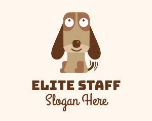 Beagle - Excited Beagle Dog logo design
