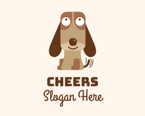 Pet Rescue - Excited Beagle Dog logo design