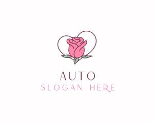 Rose Bud Heart Logo