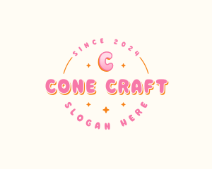 Cute Bubble Sparkle logo design