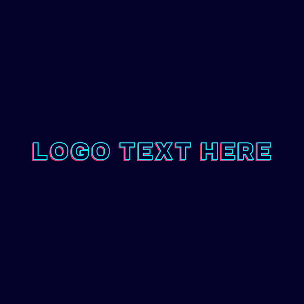 Neon Glitch Technology Wordmark Logo | BrandCrowd Logo Maker | BrandCrowd