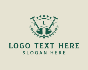 Lettermark - Shovel Vines Landscaping logo design
