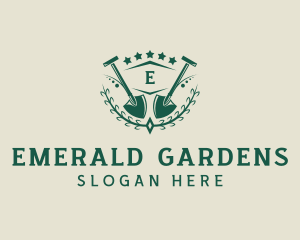 Shovel Vines Landscaping logo design