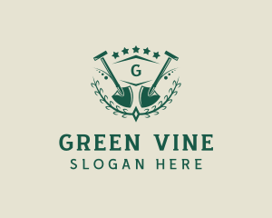 Shovel Vines Landscaping logo design