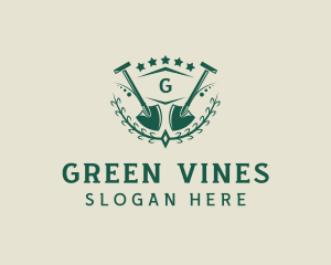 Shovel Vines Landscaping logo design