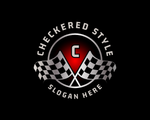 Checkered - Racing Checkered Flag logo design