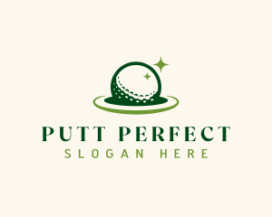 Putt - Golf Ball Tournament logo design