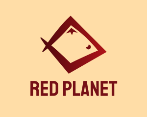 Red Mountain Fish  logo design