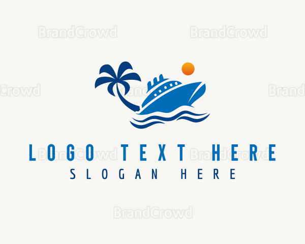 Yacht Vacation Travel Logo
