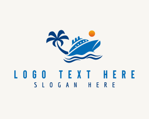 Cruise - Yacht Vacation Travel logo design