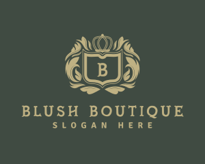 Luxurious Shield Crown logo design