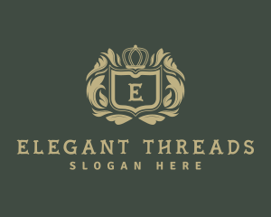 Luxurious Shield Crown logo design