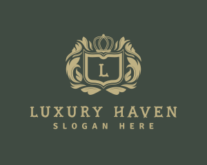 Luxurious Shield Crown logo design