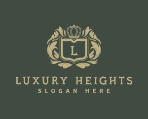 Luxurious Shield Crown logo design