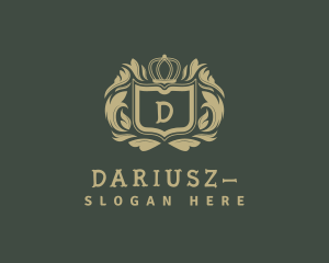 Luxurious Shield Crown logo design