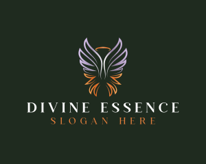 Divine - Halo Angel Wings logo design