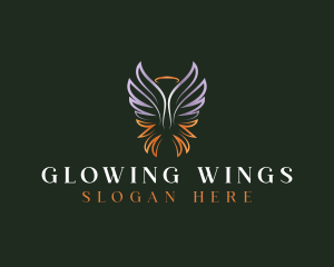 Halo Angel Wings logo design