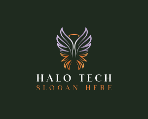 Halo - Halo Angel Wings logo design