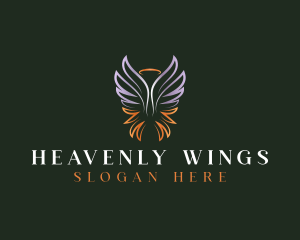 Halo Angel Wings logo design