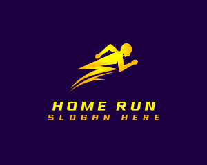 Human Lightning Fast logo design