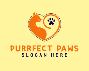 Cat Love Veterinary logo design