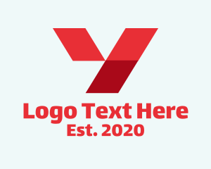 Letter V - Geometric Letter V logo design