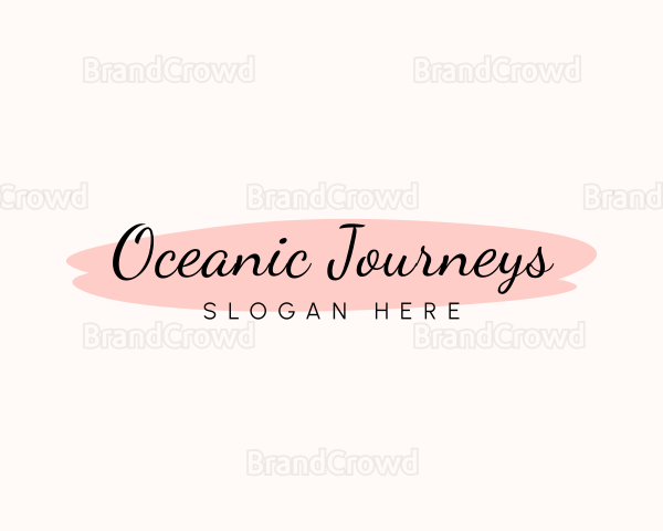 Feminine Watercolor Cursive Logo