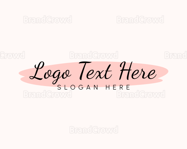 Feminine Watercolor Cursive Logo