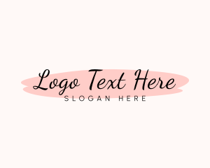 Elegance - Feminine Watercolor Cursive logo design